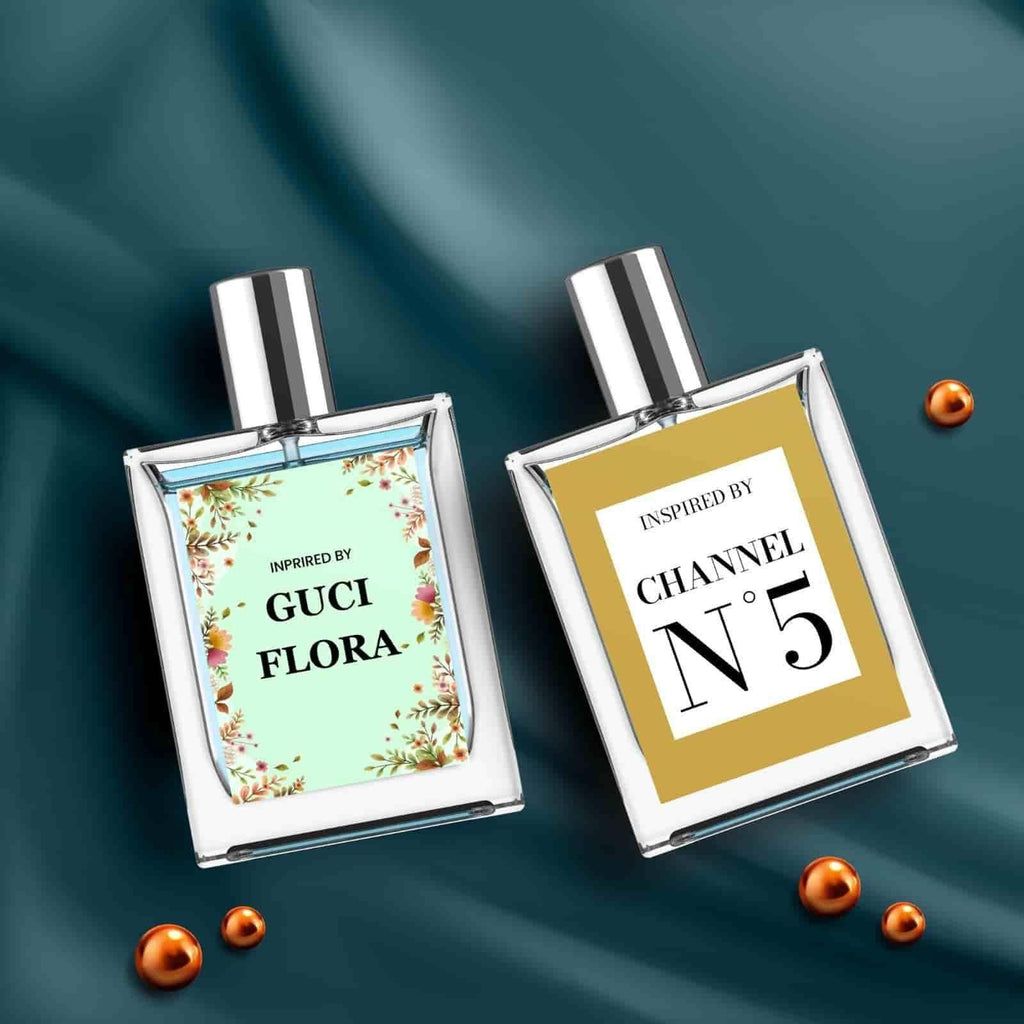 Gucci Flora & Channel N5 Eau De Perfume 50ml Pack of 2